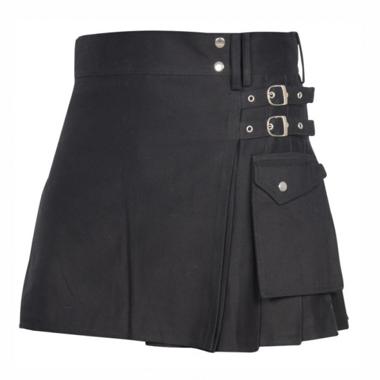  Ladies Modern Utility Kilt  PC cotton, Length 18”